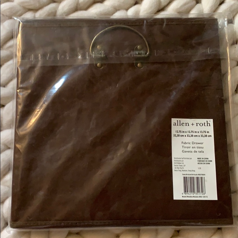 Allen + Roth Cube Organizer Bin